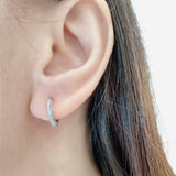 Eternity Huggie Hoop Earrings