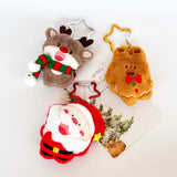 santa clause rudoulf reindeer gingerbread man merry christmas xmas toy plush toy soft toy kid handbag keychain gift for her cute