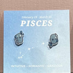 pisces Gift idea Gift for her Made in Korea  Cubic Zirconia 925 Sterling Silver  No Piercing Jewelry Dainty Minimalist Dainty Daily wear korean earrings bracelet jewellery Malaysia necklace korean jewellery horoscope zodiac resin earrings handmade earrings paper shrink earrings uv resin earrings 