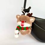 santa clause rudoulf reindeer gingerbread man merry christmas xmas toy plush toy soft toy kid handbag keychain gift for her cute