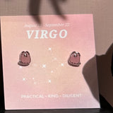 virgo Gift idea Gift for her Made in Korea  Cubic Zirconia 925 Sterling Silver  No Piercing Jewelry Dainty Minimalist Dainty Daily wear korean earrings bracelet jewellery Malaysia necklace korean jewellery horoscope zodiac resin earrings handmade earrings paper shrink earrings uv resin earrings 