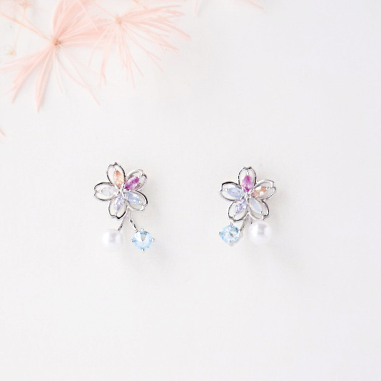 Silver Ixia Earrings Made In Korea Dainty Jewellery Aurelia Atelier 5754