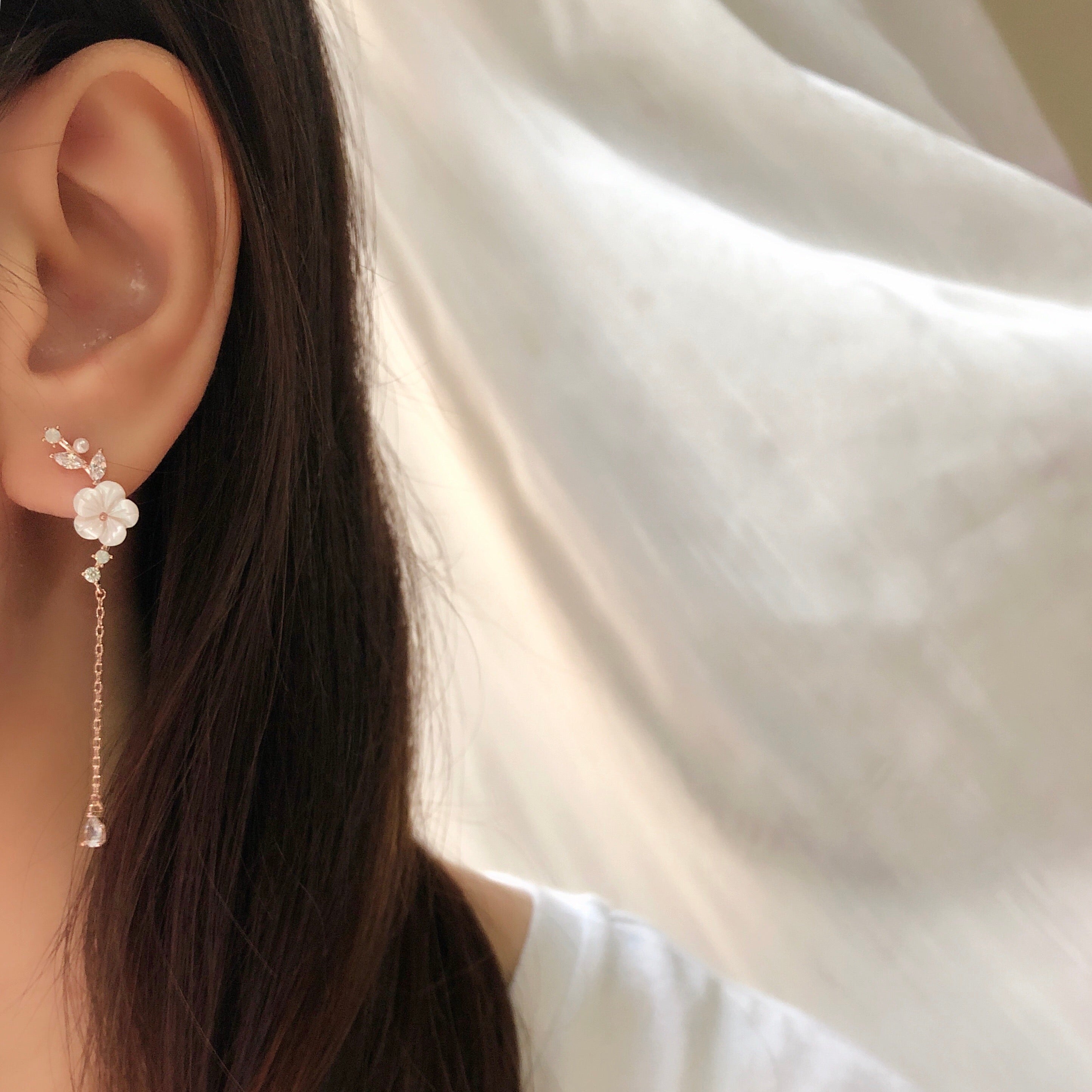 Made in Korea Earrings Korean Anting Cubic Zirconia Bride Bridal Dinner 925 Sterling Silver Accessory Fashion Fancy Stylish Costume Jewellery Online Malaysia Shopping Trendy Accessories Daily Wear Jewelry Dainty Minimalist Delicate Clip On Earrings No Piercing Special Perfect Gift From Heart For Your Loved One