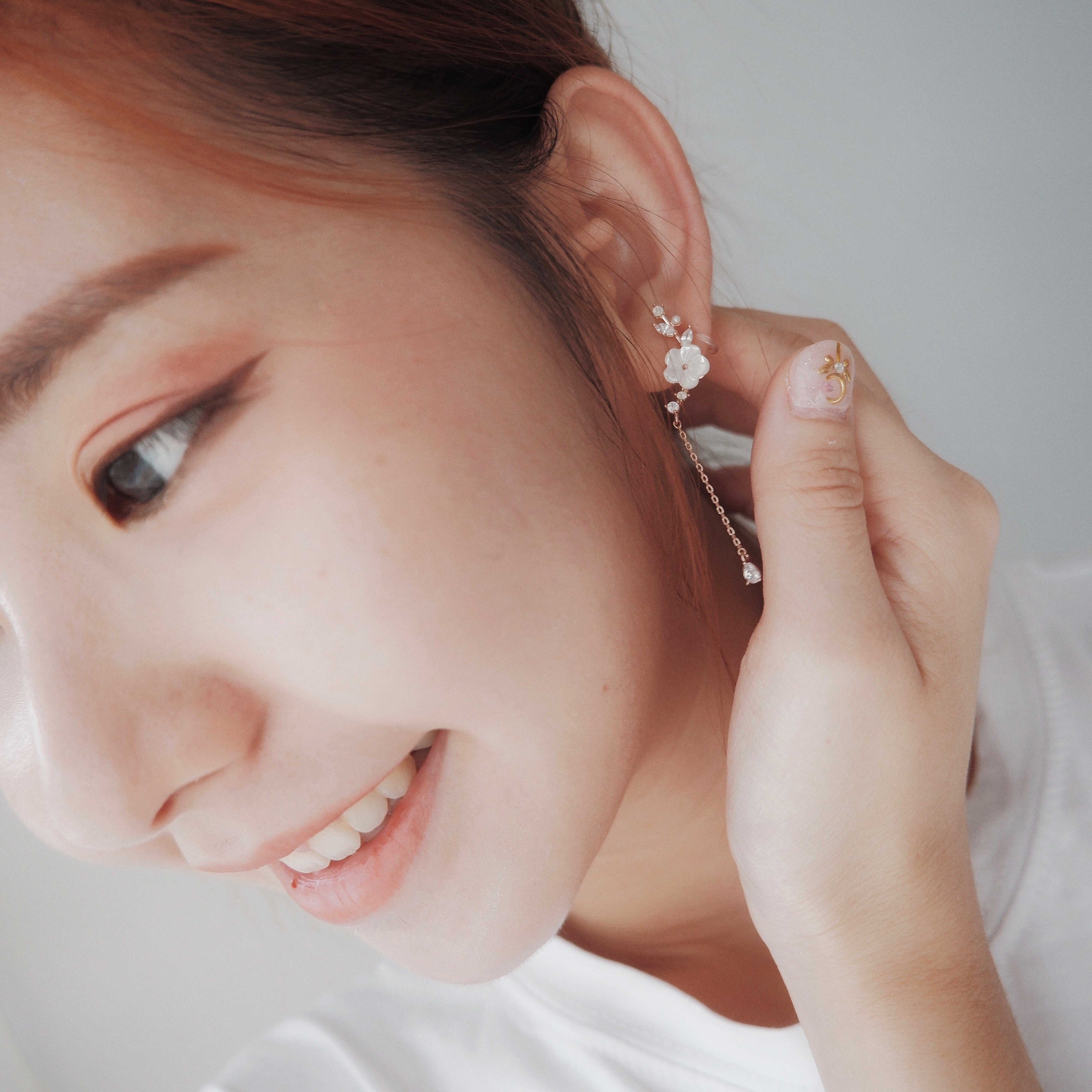 Made in Korea Earrings Korean Anting Cubic Zirconia Bride Bridal Dinner 925 Sterling Silver Accessory Fashion Fancy Stylish Costume Jewellery Online Malaysia Shopping Trendy Accessories Daily Wear Jewelry Dainty Minimalist Delicate Clip On Earrings No Piercing Special Perfect Gift From Heart For Your Loved One